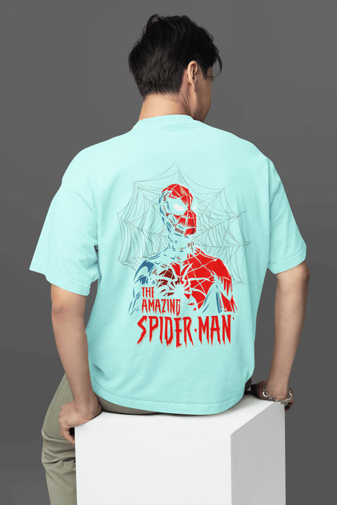 Mens Oversized Amazing Spiderman Tshirt