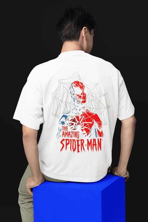 Mens Oversized Amazing Spiderman Tshirt