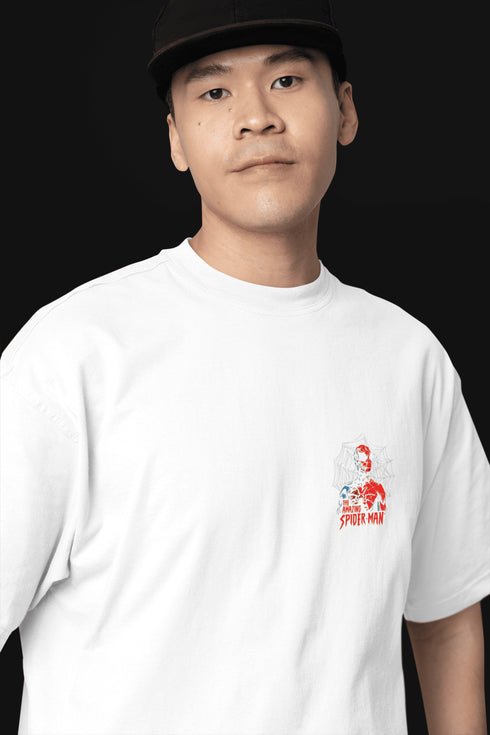 Mens Oversized Amazing Spiderman Tshirt