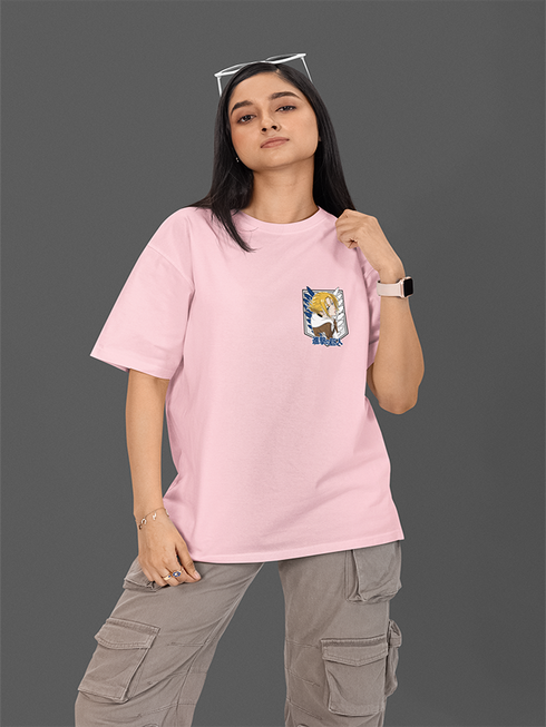 Womens Oversized Attackon Annie Tshirt