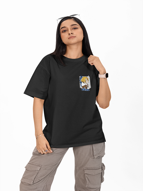 Womens Oversized Attackon Annie Tshirt