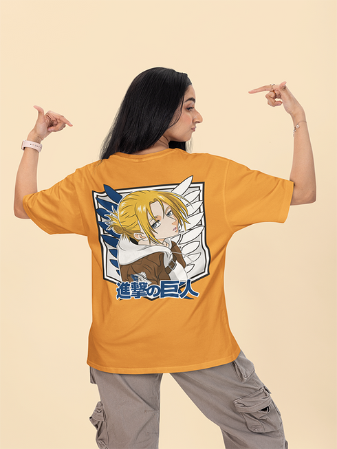 Womens Oversized Attackon Annie Tshirt