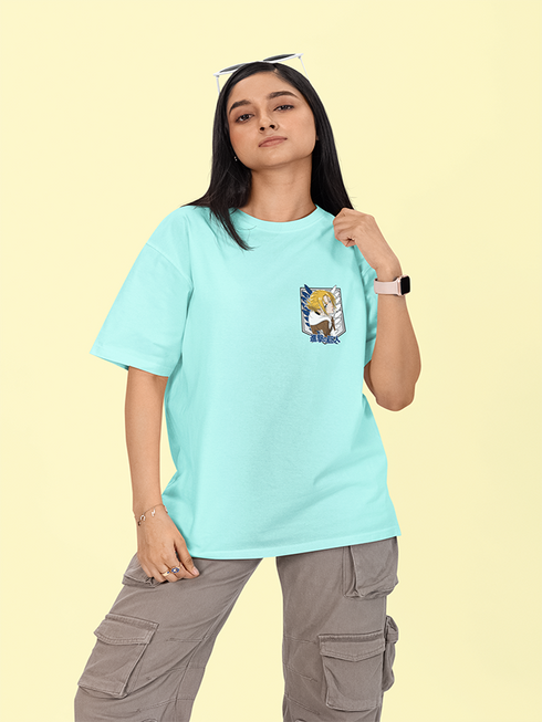 Womens Oversized Attackon Annie Tshirt