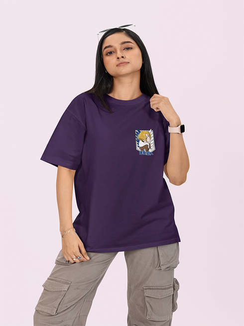 Womens Oversized Attackon Annie Tshirt
