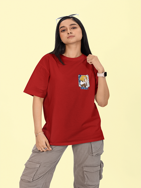 Womens Oversized Attackon Annie Tshirt