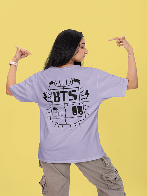Womens Oversized BTS Army Vest Tshirt
