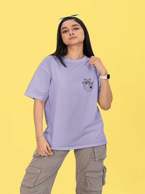 Womens Oversized BTS Army Vest Tshirt