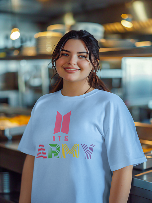 Womens Oversized BTSxARMY Tshirt