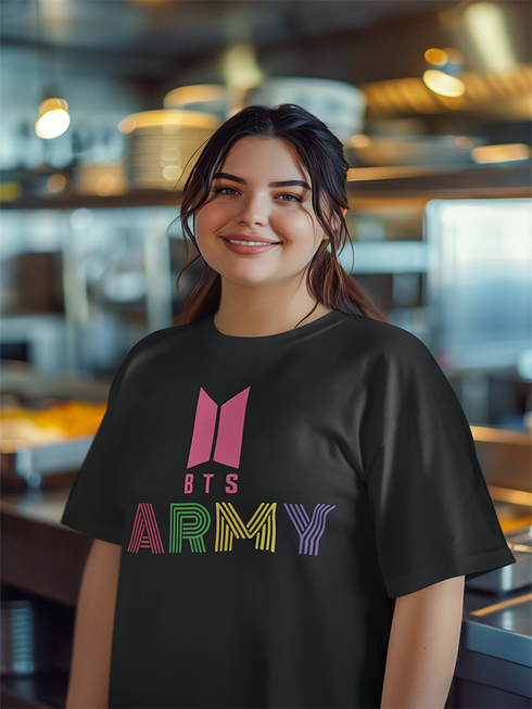 Womens Oversized BTSxARMY Tshirt