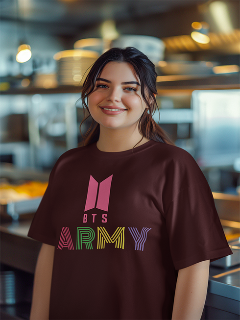 Womens Oversized BTSxARMY Tshirt