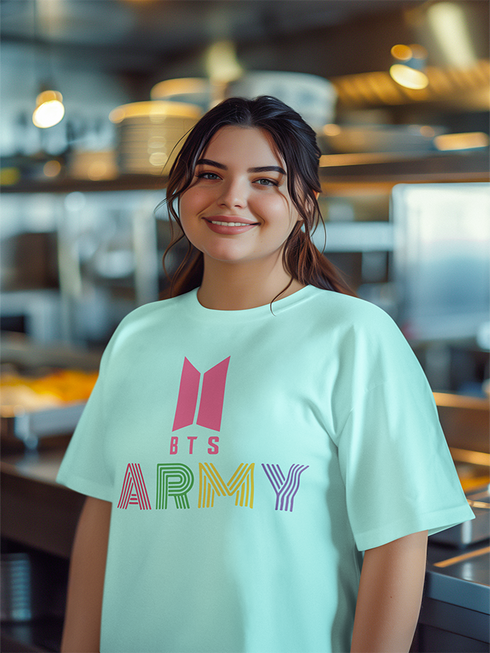Womens Oversized BTSxARMY Tshirt
