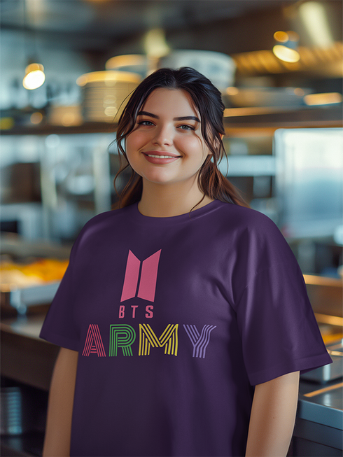 Womens Oversized BTSxARMY Tshirt