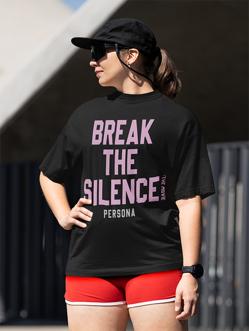 Womens Oversized Break The Silence Tshirt