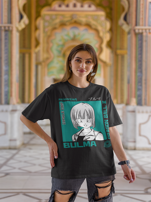 Womens Oversized Bulma Scientist Tshirt