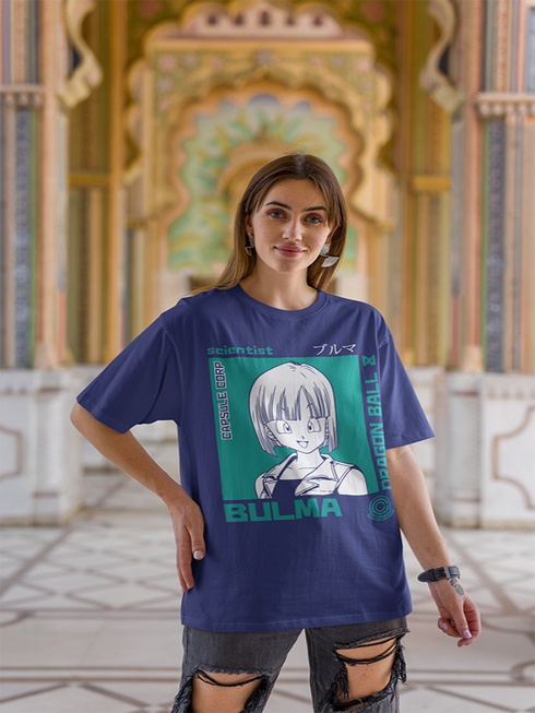 Womens Oversized Bulma Scientist Tshirt