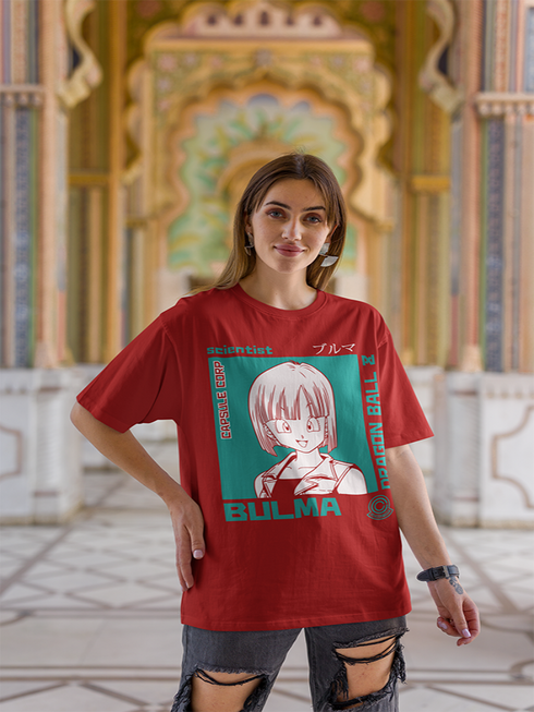 Womens Oversized Bulma Scientist Tshirt