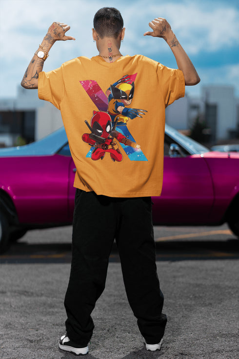 Mens Oversized Flying Spidy Tshirt