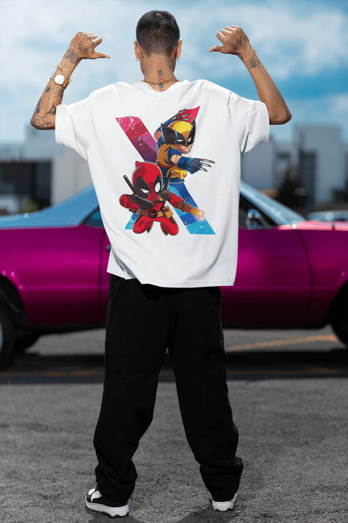Mens Oversized Flying Spidy Tshirt