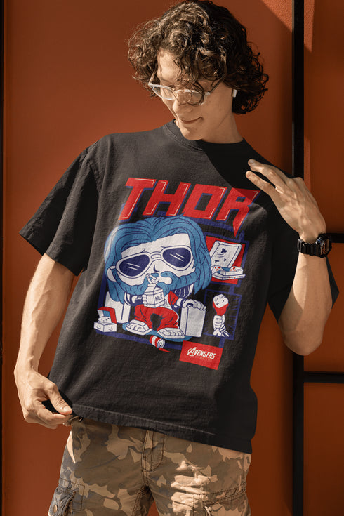 Mens Oversized Marvel Avengers Tshirt