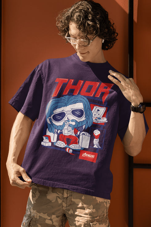 Mens Oversized Marvel Avengers Tshirt