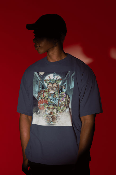 Mens Oversized Ninja Turtles Tshirt
