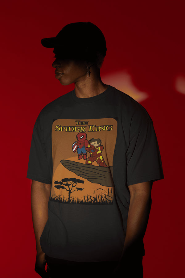 Mens Oversized SpiderKing Tshirt