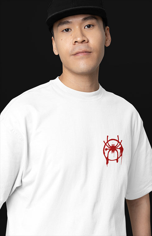 Mens Oversized Spiderweb Tshirt