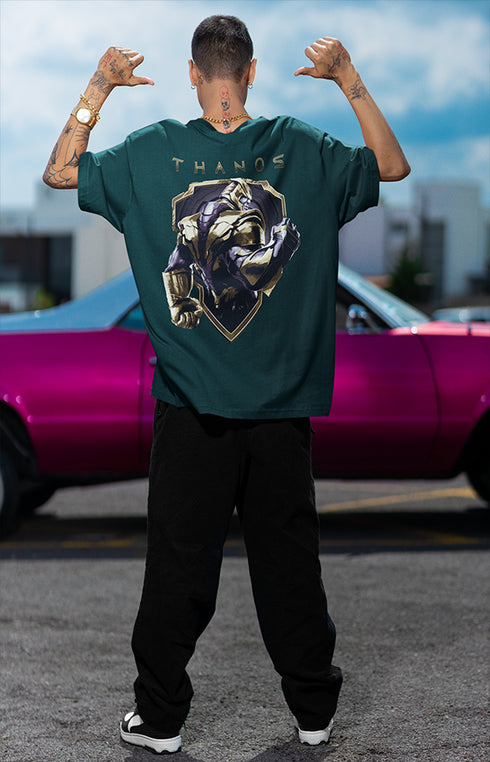 Mens Oversized Thanos Avengers Tshirt