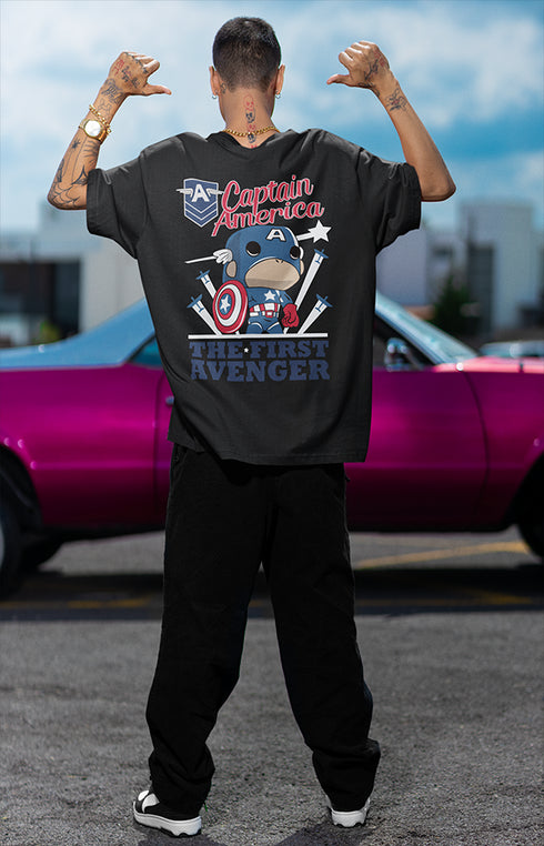 Mens Oversized The First Avenger Tshirt