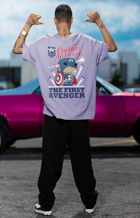 Mens Oversized The First Avenger Tshirt