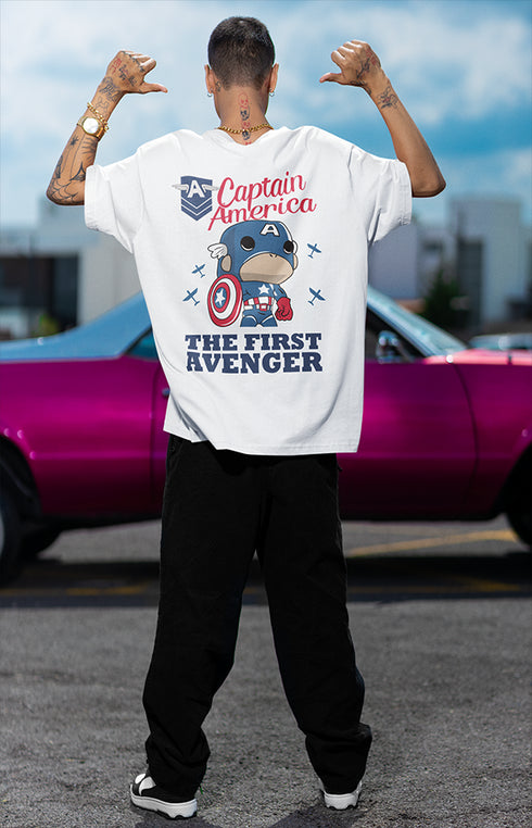 Mens Oversized The First Avenger Tshirt