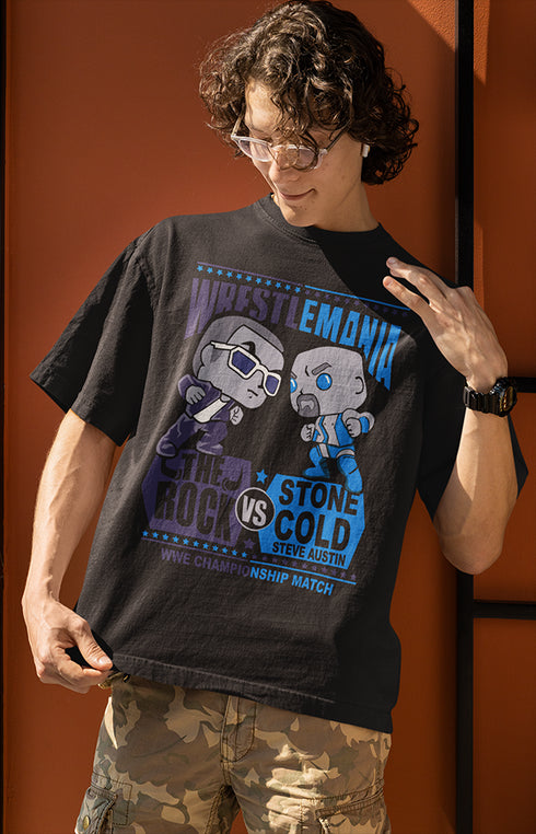 Mens Oversized The Rock Tshirt