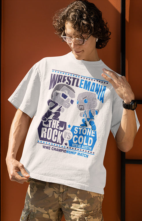 Mens Oversized The Rock Tshirt