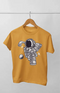 Astronaut playng golf t-shirt orange color
