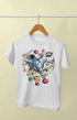 Boy Round Neck Half Sleeve Astronaut13 - 24-35M / White