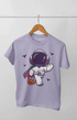 Boy Round Neck Half Sleeve Astronaut16 - 24-35M / Lavender