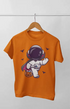 Boy Round Neck Half Sleeve Astronaut16 - 24-35M / Orange
