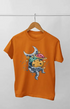 Boy Round Neck Half Sleeve Astronaut17 - 24-35M / Orange