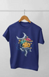 Boy Round Neck Half Sleeve Astronaut17 - 24-35M / Royal Blue