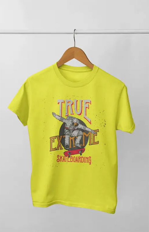Boy Round Neck Half Sleeve Astronaut18 - 24-35M / New Yellow