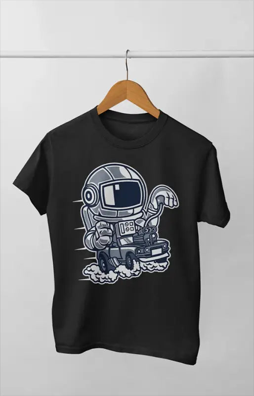 Boy Round Neck Half Sleeve Astronaut5 - 24-35M / Black