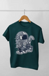 Boy Round Neck Half Sleeve Astronaut5 - 24-35M / Petrol Blue
