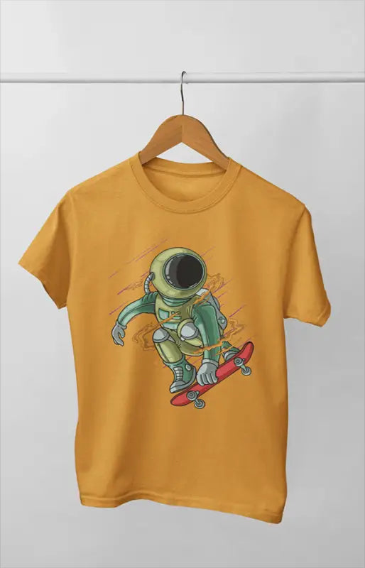 Boy Round Neck Half Sleeve Astronout20 - 24-35M / Golden Yellow