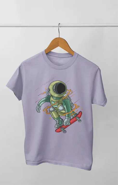 Boy Round Neck Half Sleeve Astronout20 - 24-35M / Lavender