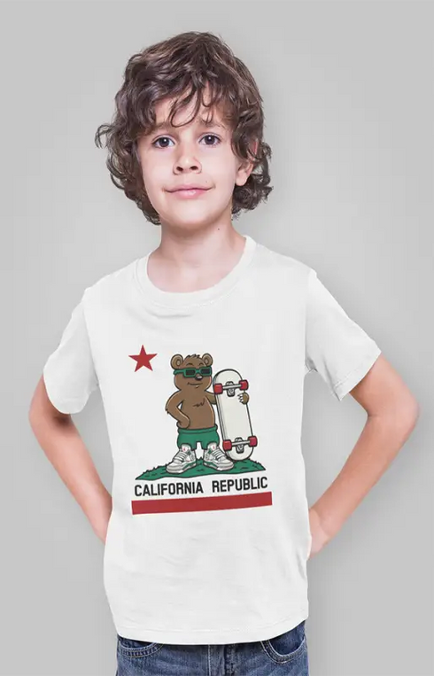 Boy Round Neck Half Sleeve CaliforniaRepublic - White / 24-35