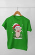 Boy Round Neck Half Sleeve Christmasfun20 - Flag Green / 9Yrs