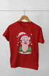 Boy Round Neck Half Sleeve Christmasfun20 - Red / 9Yrs