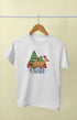 Boy Round Neck Half Sleeve Christmasfun7 - White / 9Yrs