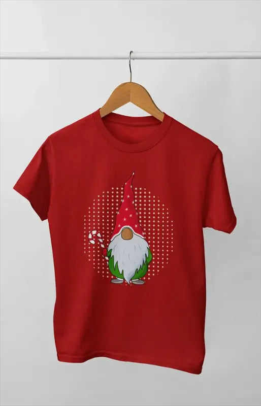 Boy Round Neck Half Sleeve Christmasfun4 - Red / 9Yrs