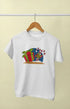Boy Round Neck Half Sleeve Christmasfun8 - White / 5Yrs